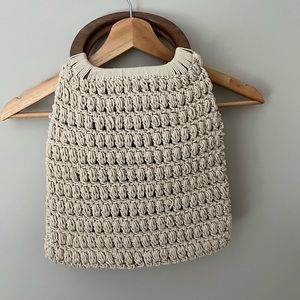 Universal Thread boho macrame purse with wooden handles